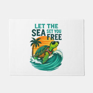 Cool Summer – Sea Turtle Vibes Doormat