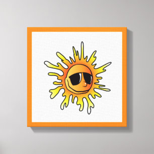 COOL SUMMER SUN CANVAS PRINT
