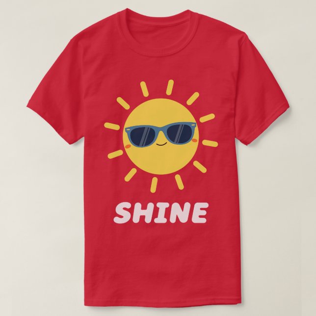 Cool Summer Sunshine T T-Shirt (Design Front)