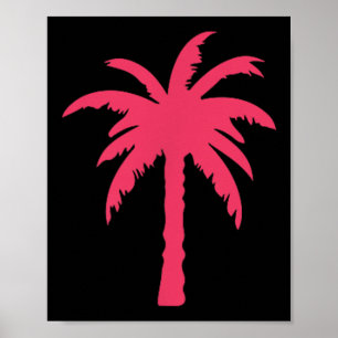 Cool Summer Vacation Men Women Sunset Beach Palm T Poster