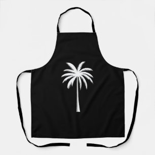 Cool Summer Vacation Sunset Beach Palm Tree Apron