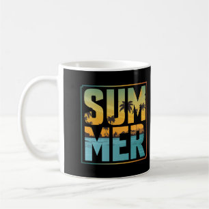 Cool Summer Vibes Palm Trees & Water Coffee Mug