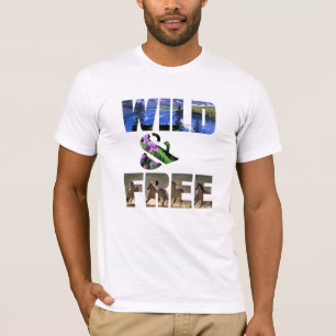 Cool Summer Wild & Free print Ts - Trendy Beachy  T-Shirt