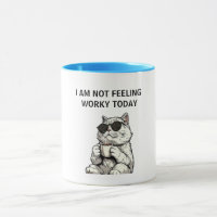 Cool Sunglasses Coffee Cat Retro Cartoon Best Frie