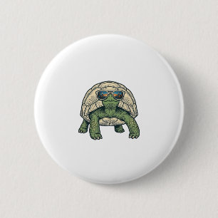 Cool Sunglasses Tortoise Vintage Vector Design_1 6 Cm Round Badge