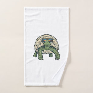 Cool Sunglasses Tortoise Vintage Vector Design_1 Hand Towel