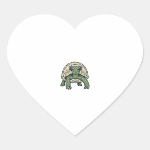 Cool Sunglasses Tortoise Vintage Vector Design_1 Heart Sticker
