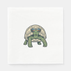 Cool Sunglasses Tortoise Vintage Vector Design_1 Napkin