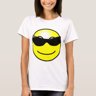 Cool Sunglasses Yellow Smiley Face T-Shirt