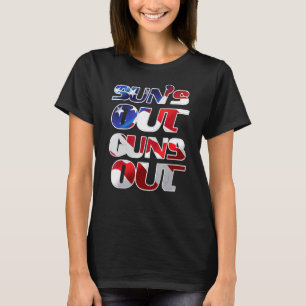 Cool Suns Out Guns Out Gym Fitness Workout America T-Shirt