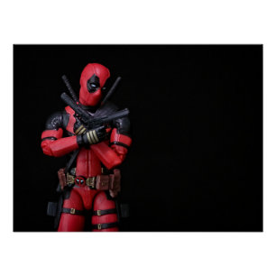 Cool Super Hero Toy Photography design Poster