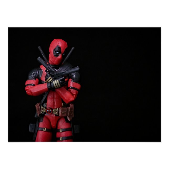 Cool Super Hero Toy Photography design Poster (Front)