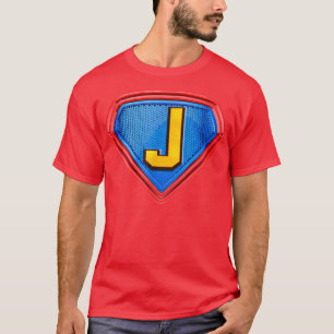 Cool Super J Alphabet Cute Initial Monogram Letter T-Shirt