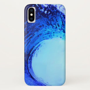 cool surf style blue wave Case-Mate iPhone case