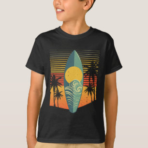 Cool Surfboard For Men Women Surfer Retro Surf Sun T-Shirt
