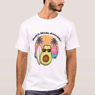 Cool Surfing Avocado T-Shirt – Fun Summer Beach Ca