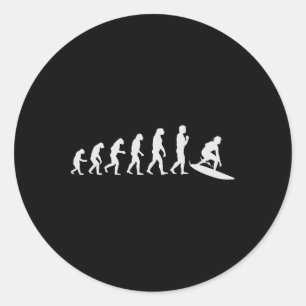 Cool Surfing Design For Men Women Surfer Surf Surf Classic Round Sticker