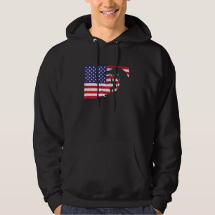 Cool Surfing For Men Women 4th Of July American Fl Hoodie