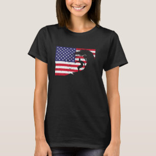 Cool Surfing For Men Women 4th Of July American Fl T-Shirt