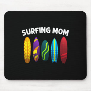 Cool Surfing For Mom Mama Surfer Surfboard Beach S Mouse Mat