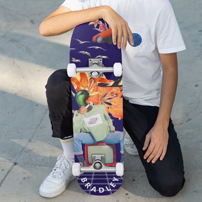 Cool Surreal Funny Unique Custom Personalised Name Skateboard (Creator Uploaded)