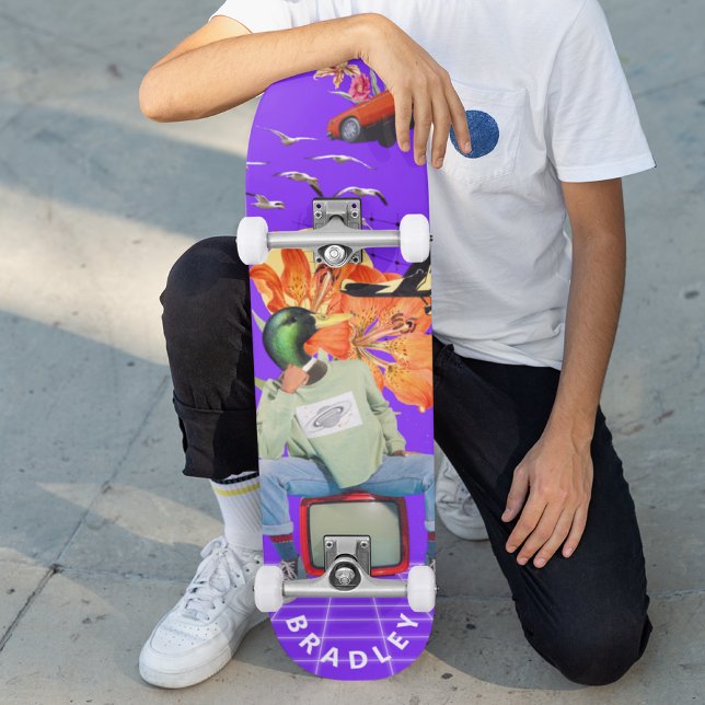 Cool Surreal Funny Unique Custom Personalised Name Skateboard (Creator Uploaded)