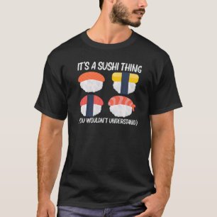 Cool Sushi For Men Women Japanese Sashimi Seafood T-Shirt