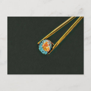 Cool sushi gift postcard