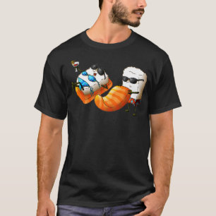 Cool Sushi Sunbathing  Funny Japanese Foodie Sunba T-Shirt