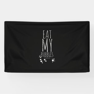 Cool Swimming Eat My Bubbles Swim Funny Swimmer Banner