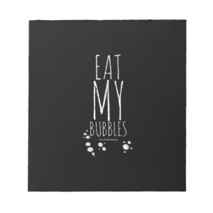 Cool Swimming Eat My Bubbles Swim Funny Swimmer Notepad