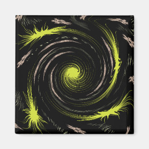 Cool Swirl Artsy Magnet