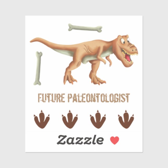 Cool T-rex Dinosaur Future Paleontologist (Sheet)