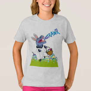 Cool T Rex Easter Basket Dinosaur Kids Shirt Gift
