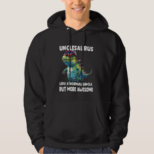 Cool T-Rex T for Uncle, Funny Dino T Best Uncle Hoodie