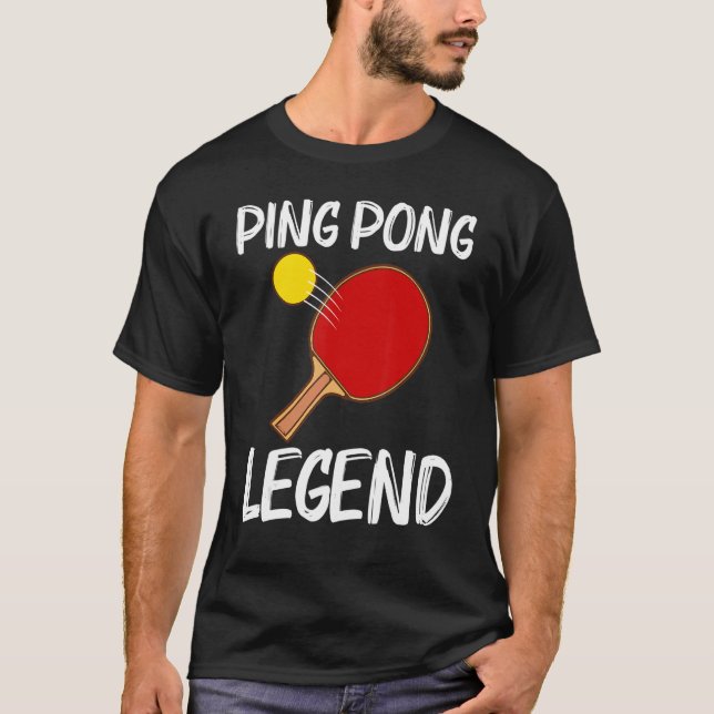 Cool Table Tennis Art For Men Women Ping Pong Spor T-Shirt (Front)