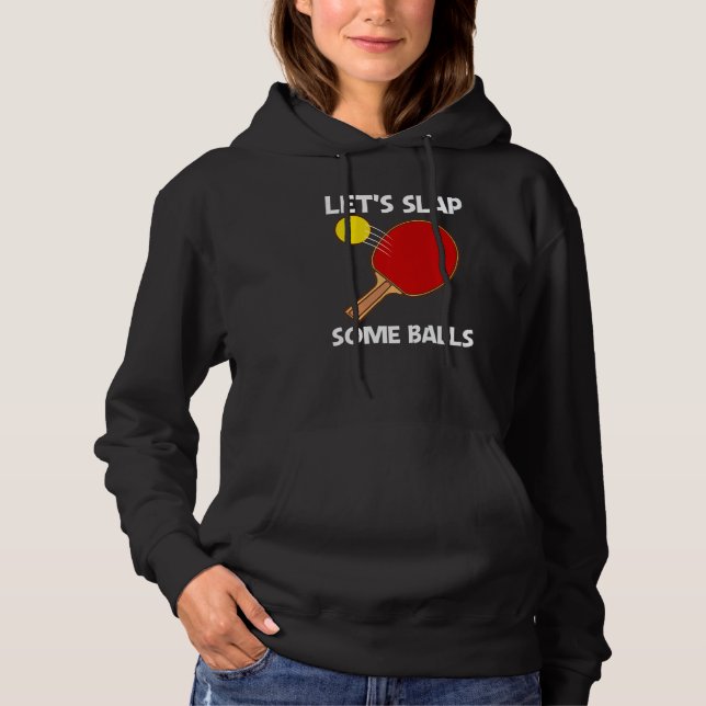 Cool Table Tennis For Men Women Ping Pong Sport Pl Hoodie (Front)