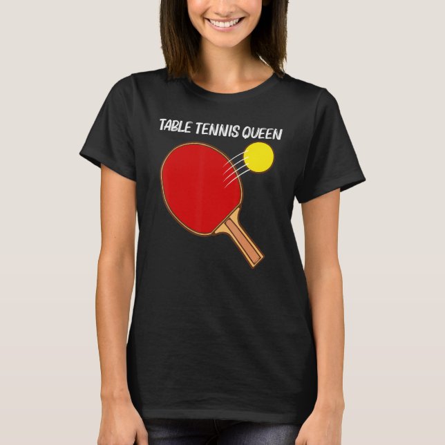 Cool Table Tennis For Women Girls Ping Pong Sport  T-Shirt (Front)