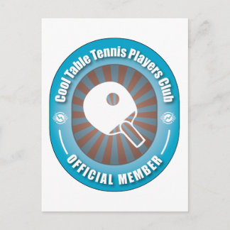 Cool Table Tennis Players Club Postcard