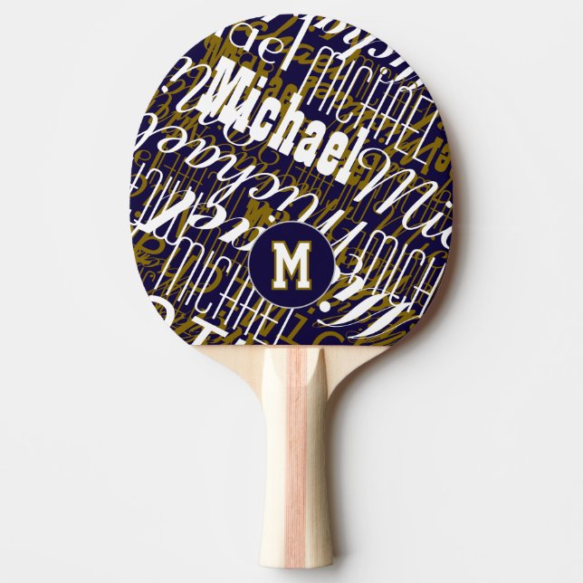 Cool TableTennis Racket - Monogram Ping Pong Paddle (Front)