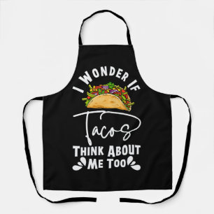 Cool Taco Art For Men Women Tacos Mexican Food Fie Apron