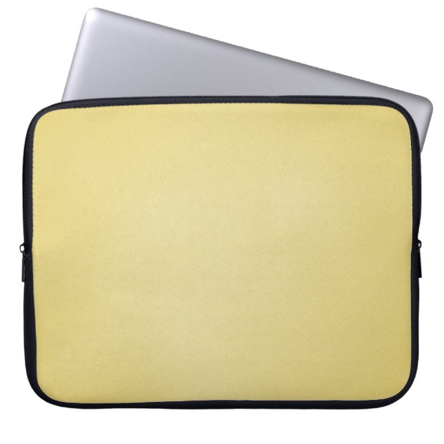 Cool Tan Grainy Look Laptop Sleeve (Front)