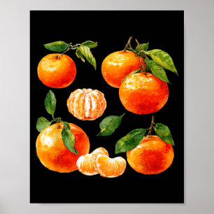 Cool Tangerine Fruit Poster
