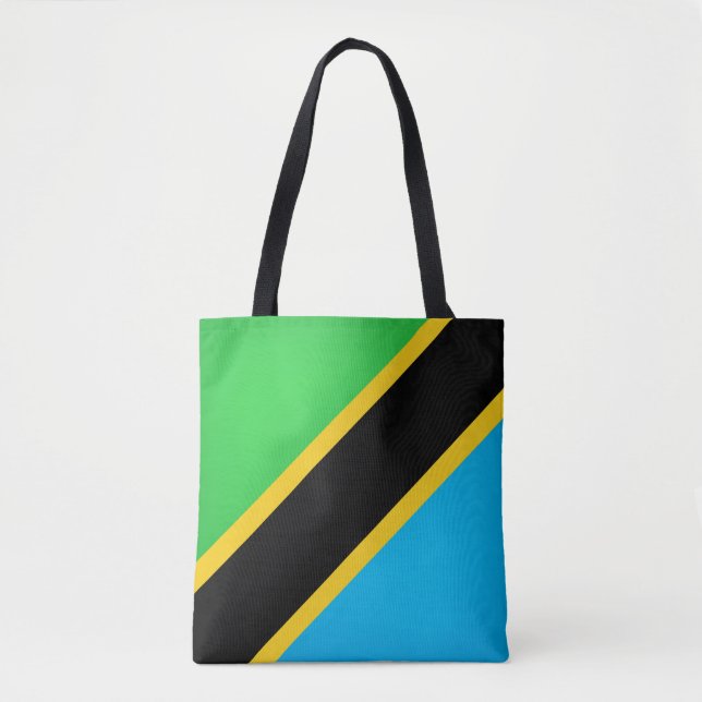 Cool Tanzania Flag Fashion Tote Bag (Front)