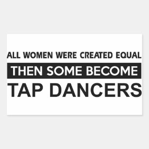 Cool Tap Dancing designs Rectangular Sticker