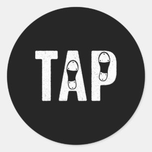 Cool Tap Dancing For Men Women Tap Dancer Shoe Dan Classic Round Sticker