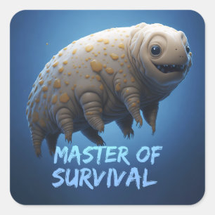 Cool Tardigrade water bear tee shirt Square Sticker