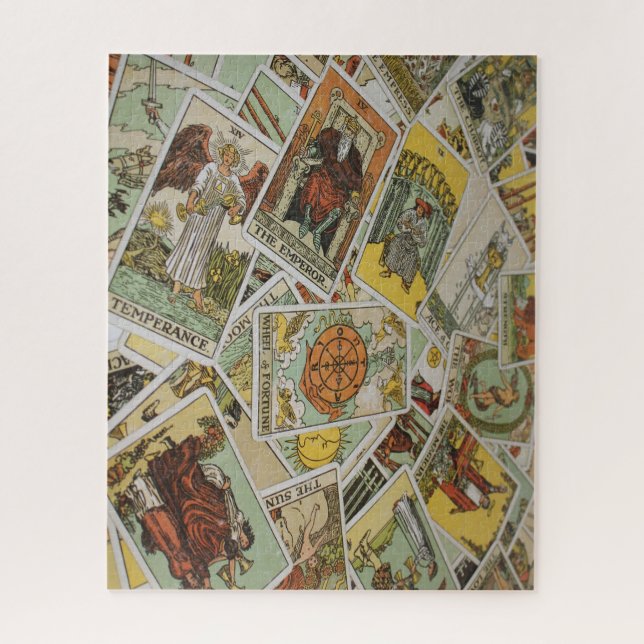 Cool Tarot Card Pile Jigsaw Puzzle (Vertical)