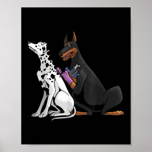 Cool Tattoo Artist For Men Women Kids Dalmatian Do Poster