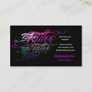 Cool Tattoo Business Card